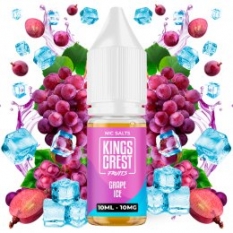 E-Líquido cigarrillo electrónico Grape Ice 10ml - Kings Crest Salts